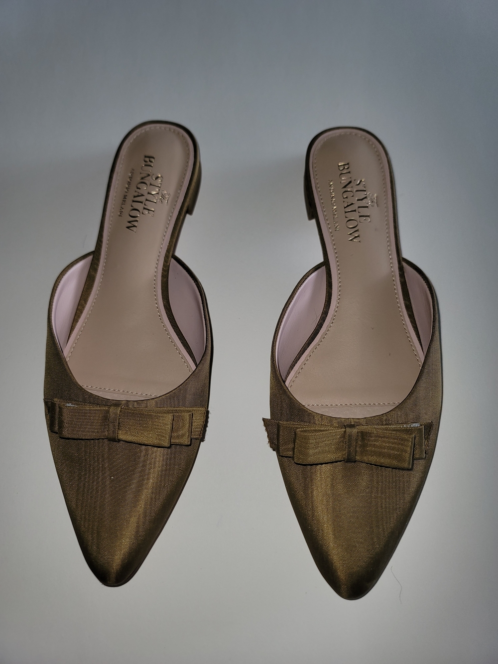 Antonio Melani, The STYLE BUNGALOW, Olive Green Mules